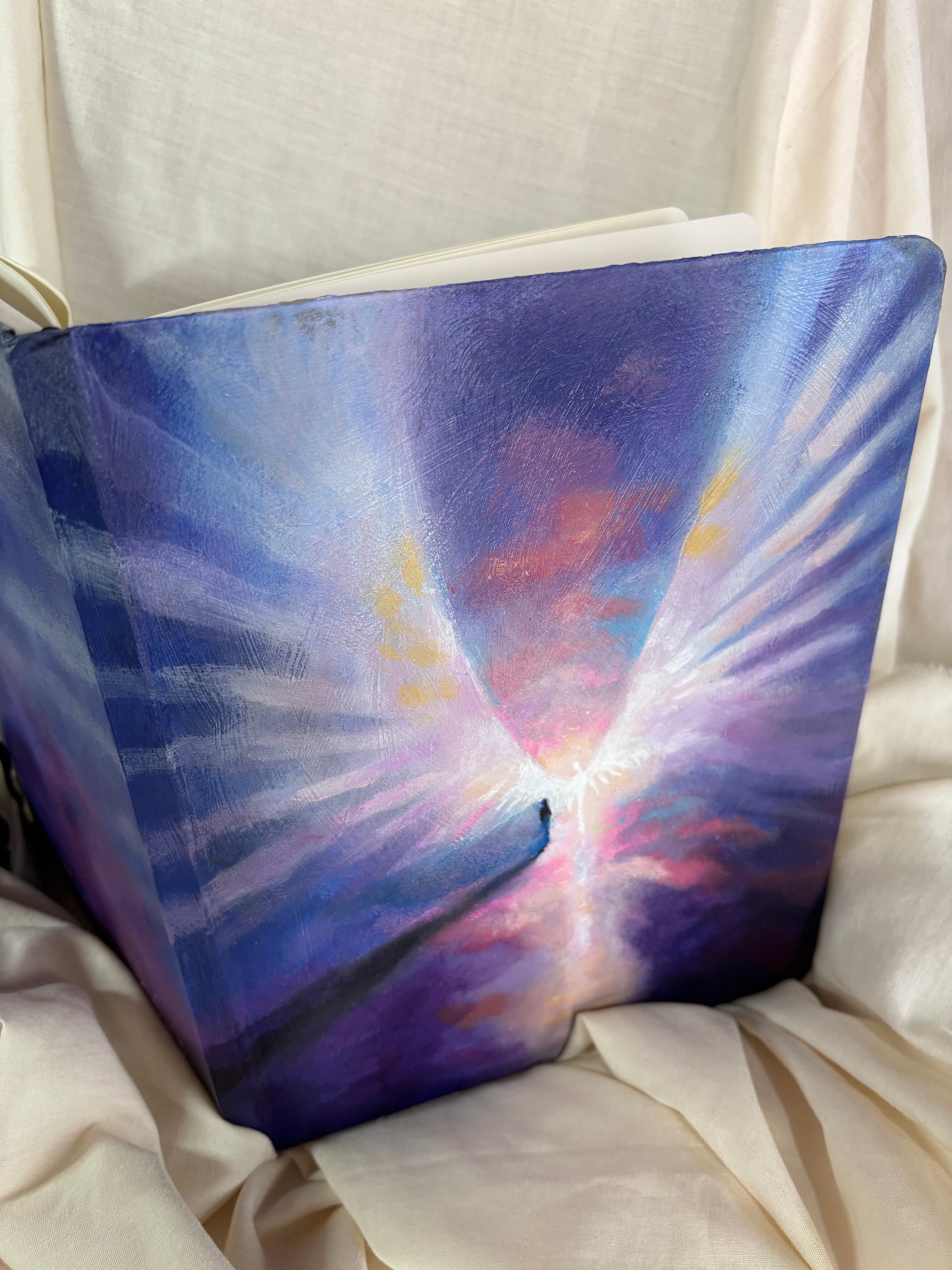Free writing Journal - original painted cover 'angelic peace'