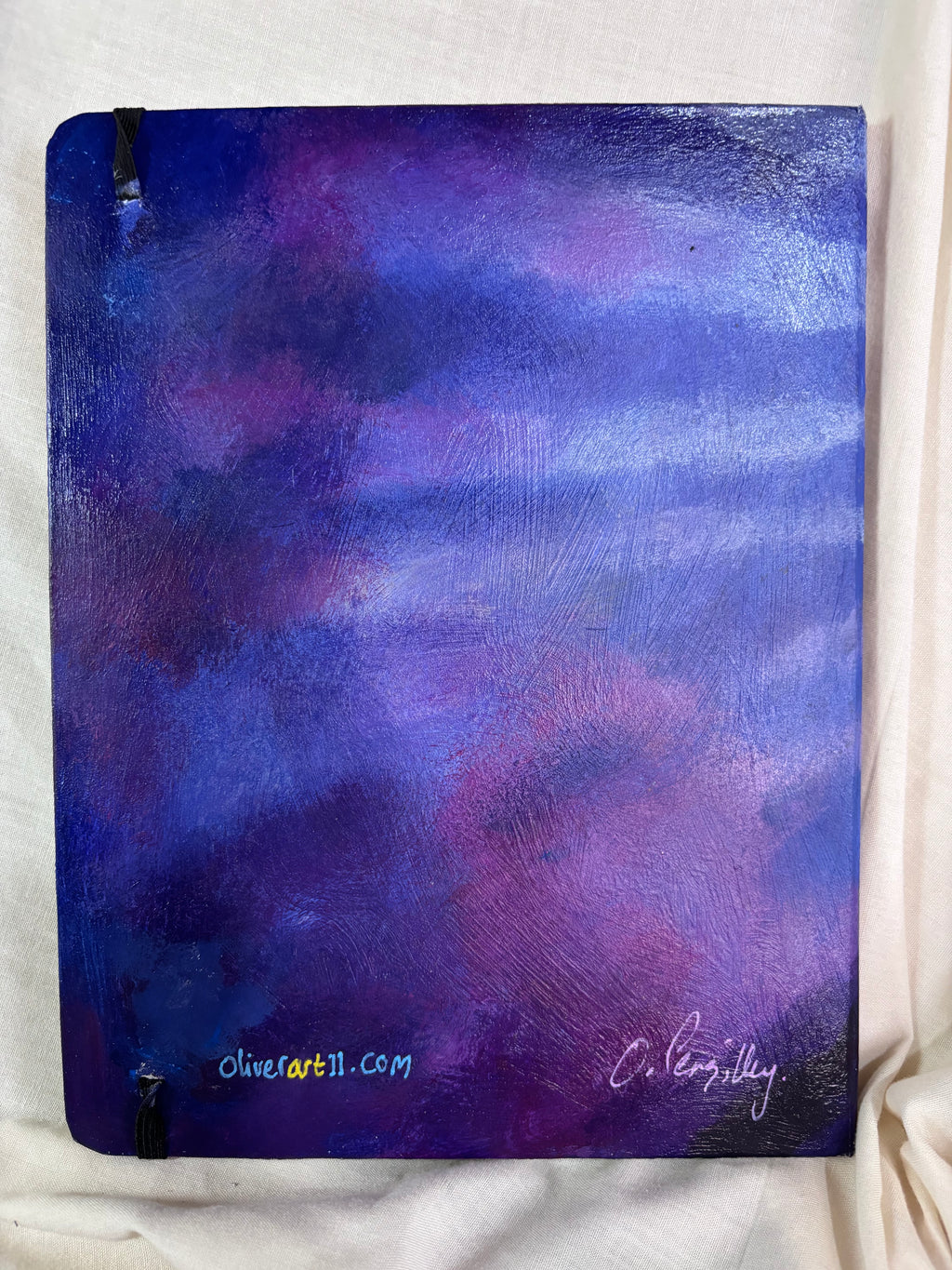 Free writing Journal - original painted cover 'angelic peace'