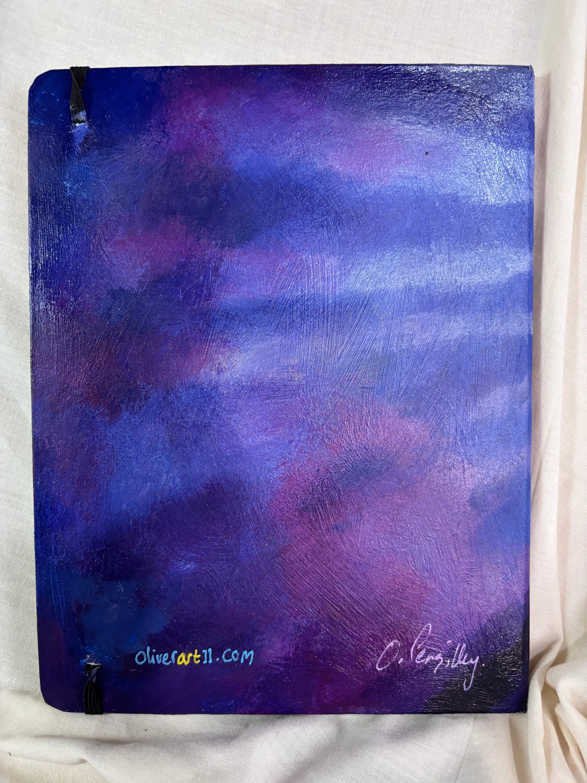 Free writing Journal - original painted cover 'angelic peace'
