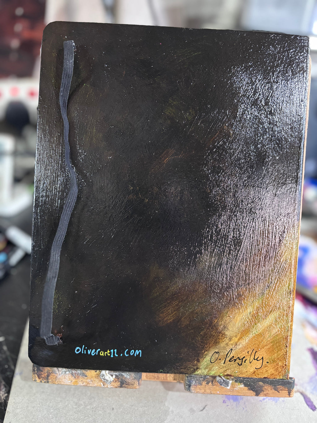 Free writing journal - original painted cover 'male lion’