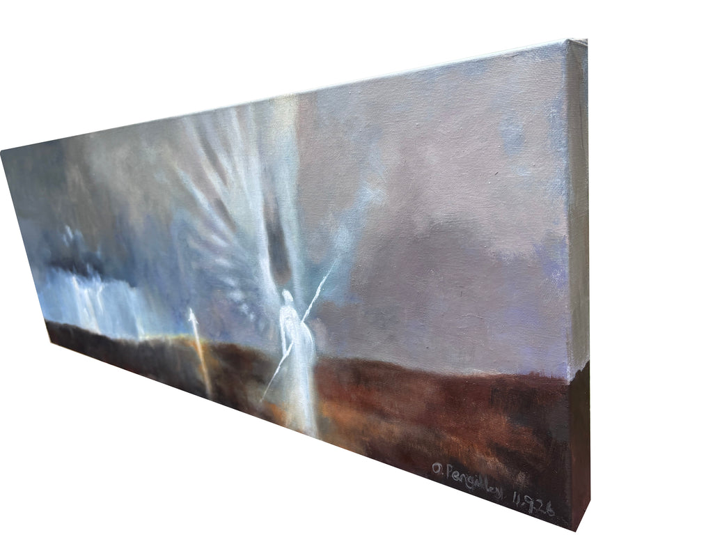 'jesus is coming back' original on canvas